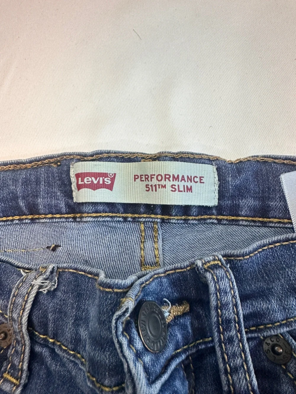Kids 511 Levi's Blue Slim Fit Jeans